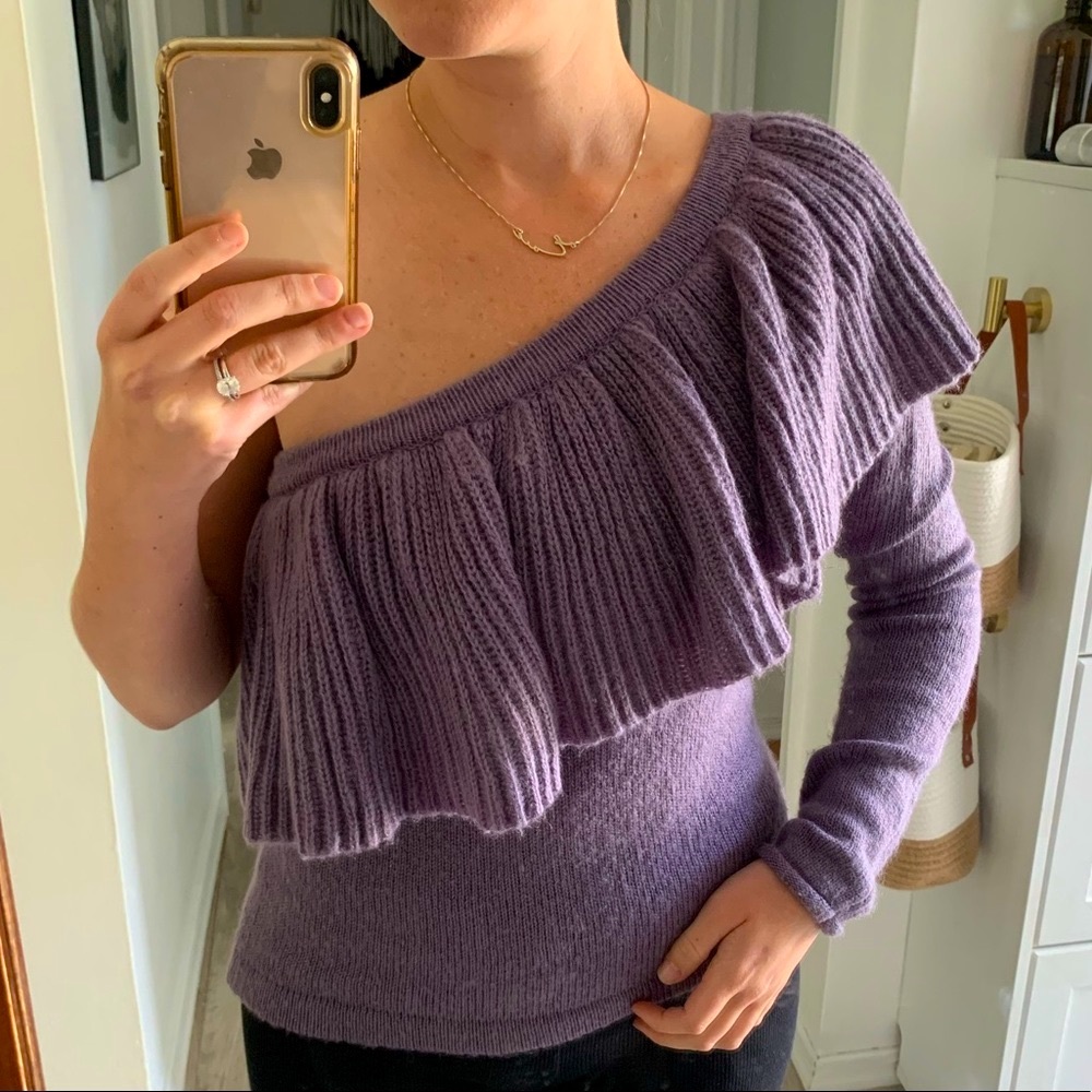 Forever 21 • Ruffled One Shoulder Sweater